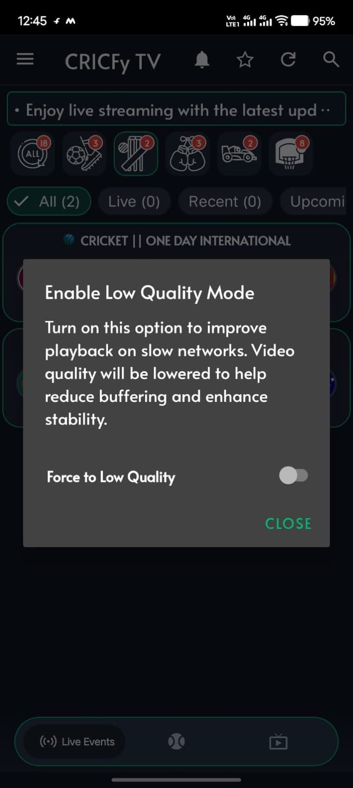 Smooth playback even on weak internet